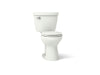 KOHLER K-31641 Cimarron ComForteeight two-piece round-front 1.28 gpf chair height toilet, dune