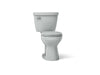 KOHLER K-31641 Cimarron ComForteeight two-piece round-front 1.28 gpf chair height toilet, ice grey