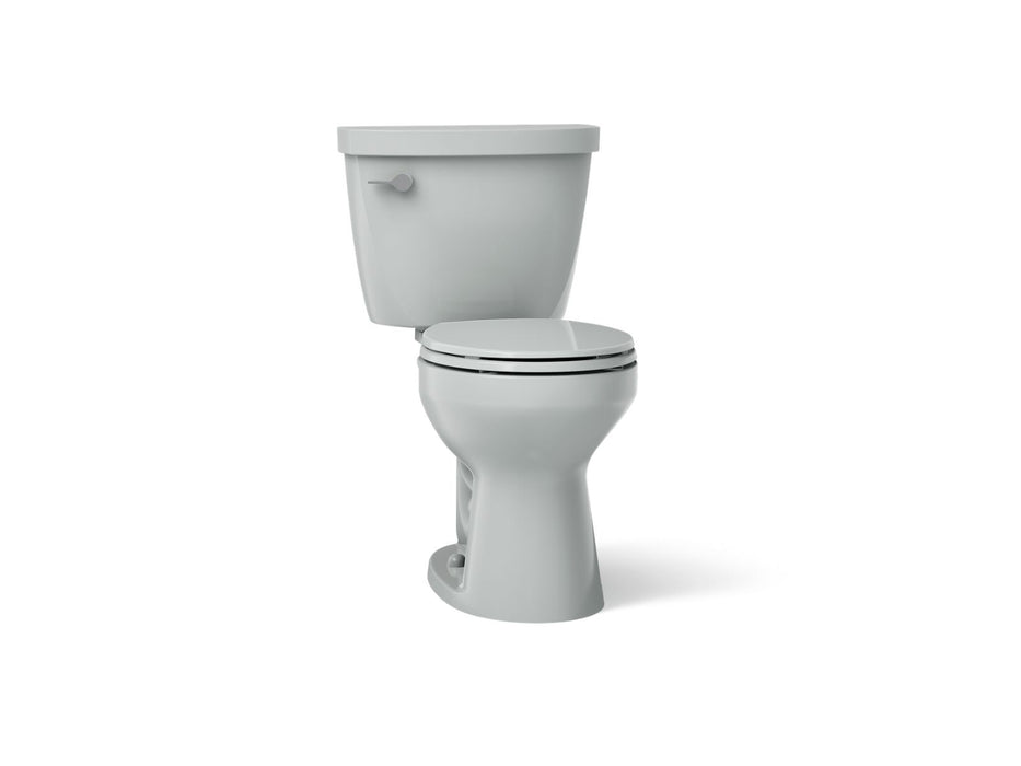 KOHLER K-31641 Cimarron ComForteeight two-piece round-front 1.28 gpf chair height toilet, ice grey