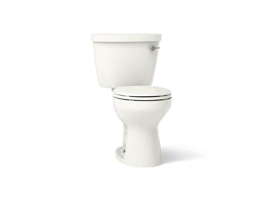 KOHLER K-31641-RA Cimarron ComForteeight two-piece round-front 1.28 gpf chair height toilet, biscuit