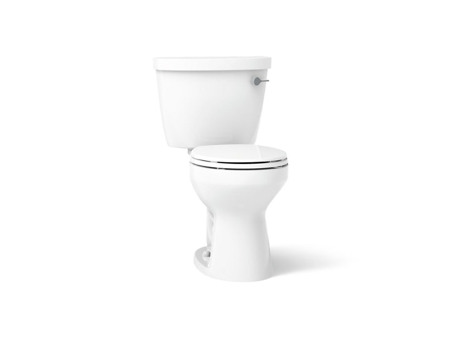 KOHLER K-31641-RA Cimarron ComForteeight two-piece round-front 1.28 gpf chair height toilet, white