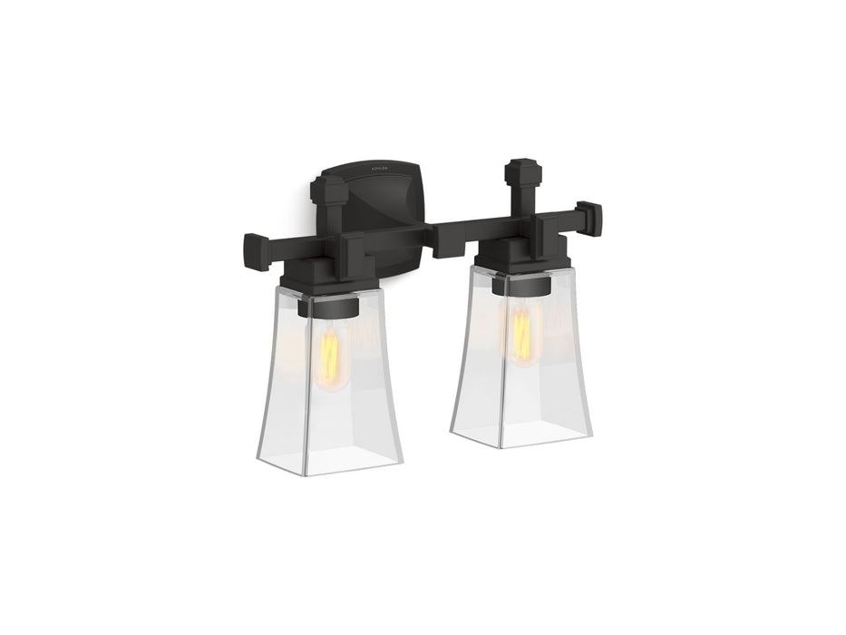 KOHLER K-31756-SC02 Riff Two-light sconce, matte black - view 2