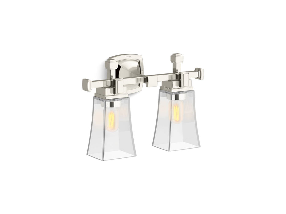 KOHLER K-31756-SC02 Riff Two-light sconce, polished nickel - view 2