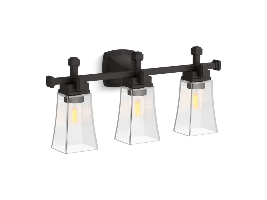 KOHLER K-31757-SC03 Riff Three-light sconce, matte black - view 2