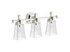 KOHLER K-31757-SC03 Riff Three-light sconce, polished nickel