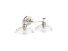 KOHLER K-31769-SC02 Tone Two-light sconce, brushed nickel