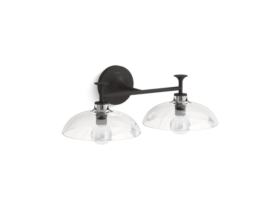 KOHLER K-31769-SC02 Tone Two-light sconce, matte black