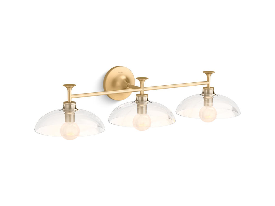 KOHLER K-31770-SC03 Tone Three-light sconce, brushed moderne brass - view 2
