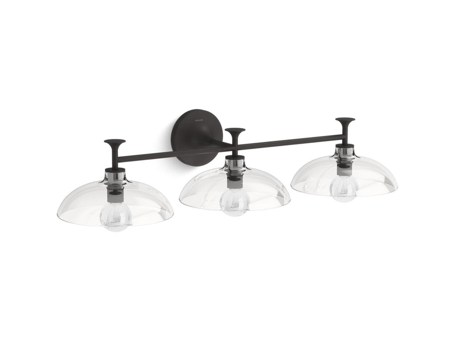 KOHLER K-31770-SC03 Tone Three-light sconce, matte black