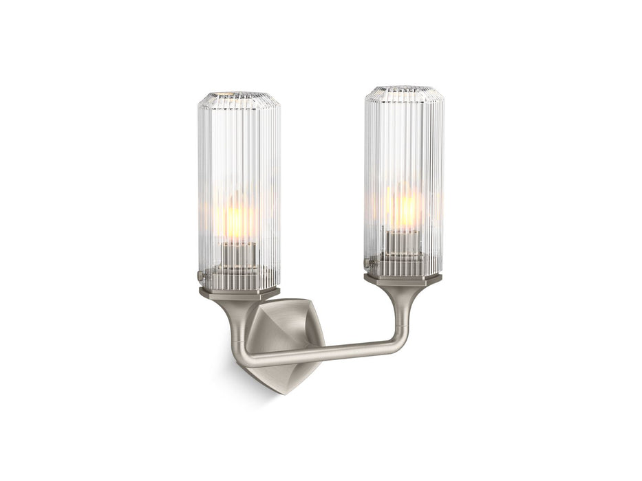KOHLER K-31776-SC02 Occasion Two-light sconce, brushed nickel - view 2