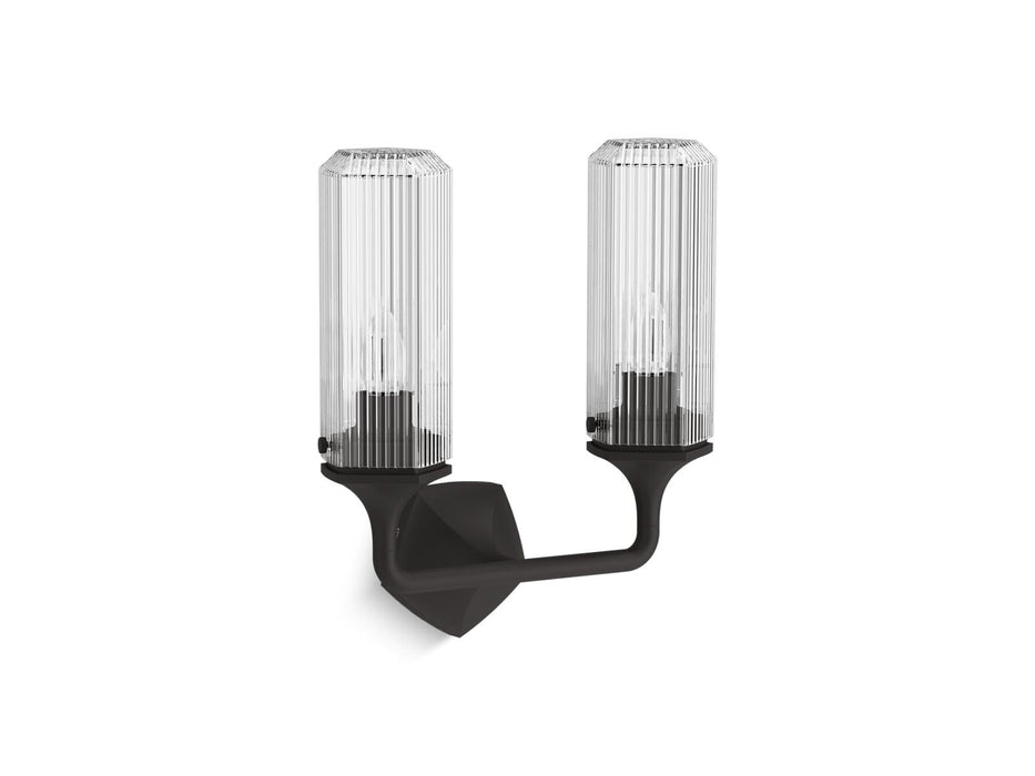 KOHLER K-31776-SC02 Occasion Two-light sconce, matte black