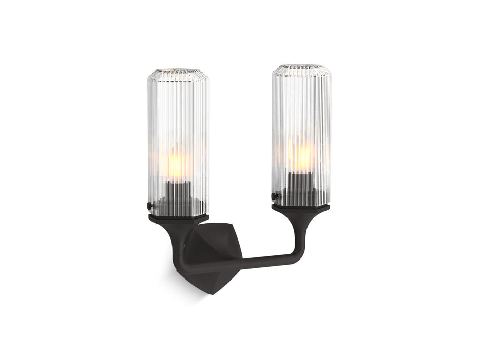 KOHLER K-31776-SC02 Occasion Two-light sconce, matte black - view 2