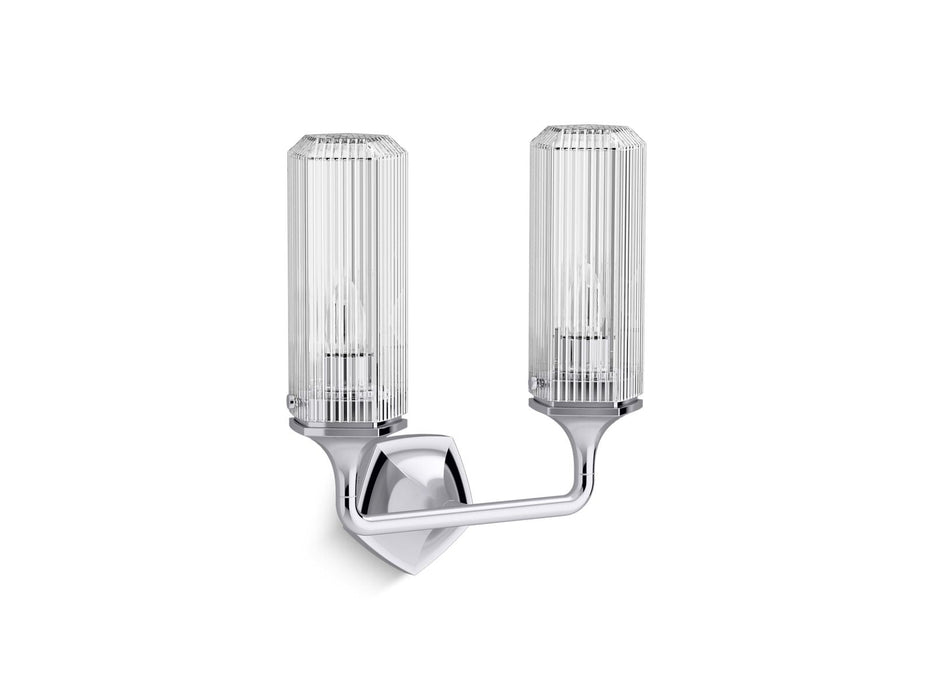 KOHLER K-31776-SC02 Occasion Two-light sconce, polished chrome