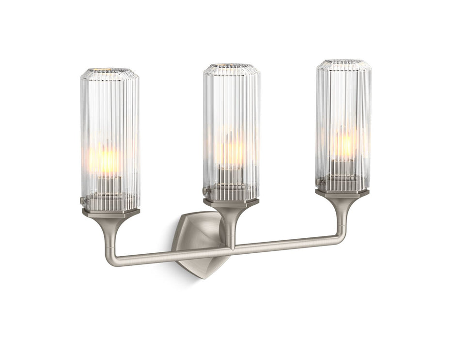 KOHLER K-31778-SC03 Occasion Three-light sconce, brushed nickel - view 2