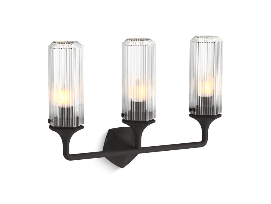 KOHLER K-31778-SC03 Occasion Three-light sconce, matte black - view 2
