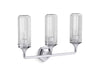 KOHLER K-31778-SC03 Occasion Three-light sconce, polished chrome