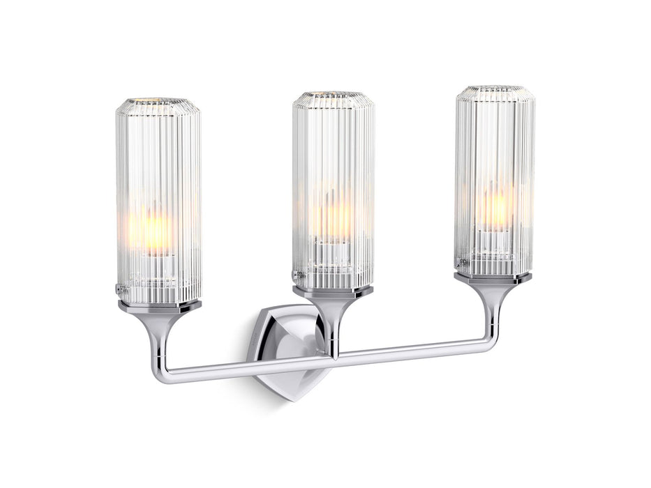 KOHLER K-31778-SC03 Occasion Three-light sconce, polished chrome - view 2