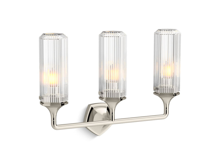 KOHLER K-31778-SC03 Occasion Three-light sconce, polished nickel - view 2