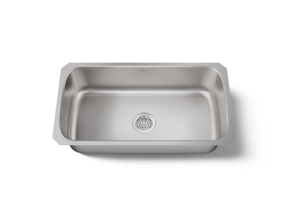KOHLER K-3183 Undertone 31-1/2" undermount single-bowl kitchen sink, stainless steel