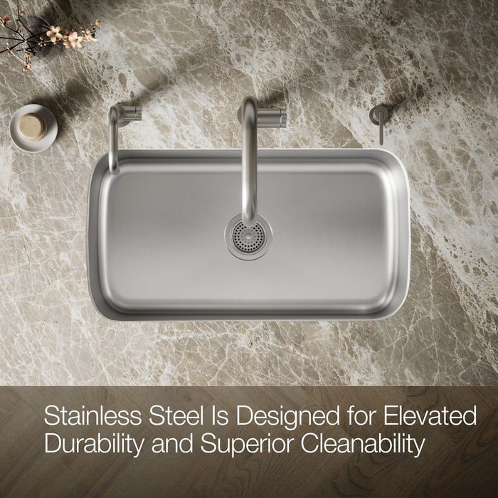 KOHLER K-3183 Undertone 31-1/2" undermount single-bowl kitchen sink, stainless steel - view 3