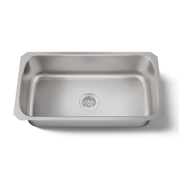 KOHLER K-3183 Undertone 31-1/2" undermount single-bowl kitchen sink, stainless steel - view 4