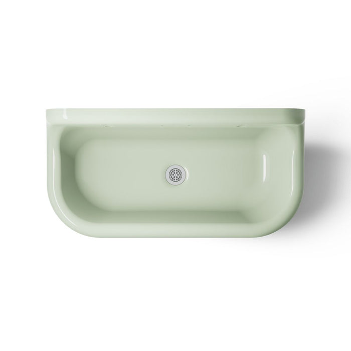 KOHLER K-3200-PAT Brockway 36" wall-mount utility sink, teal exterior with aspen interior - view 5