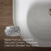 KOHLER K-3200-PFG Brockway 36" wall-mount utility sink, fresh green exterior with white interior - view 2