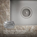 KOHLER K-32027-1 Vault 15" top-/undermount single-bowl bar sink, stainless steel - view 2