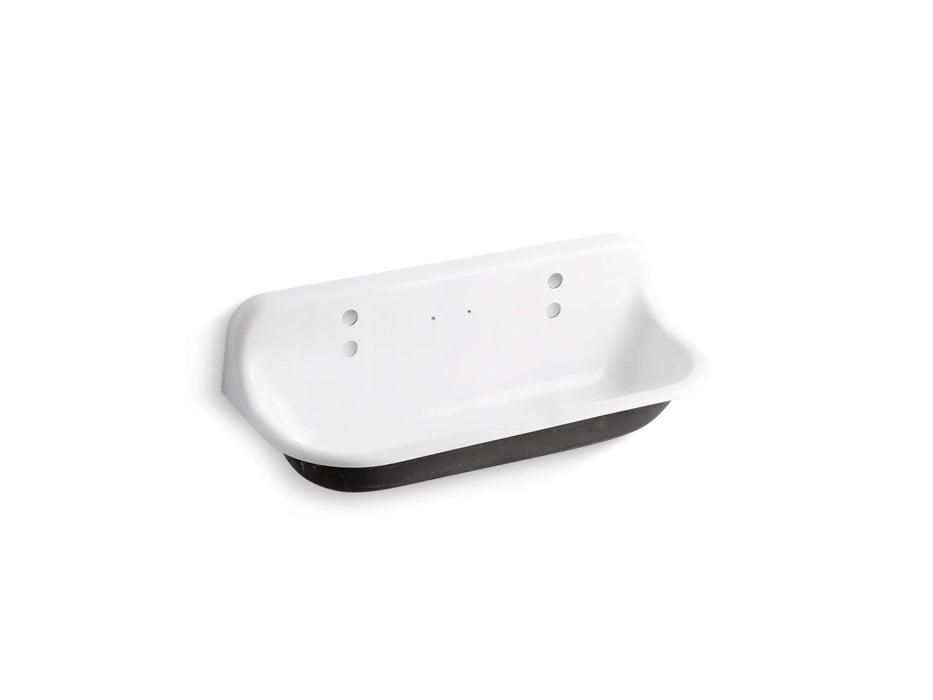KOHLER K-3202-0 K-3202 Brockway 48" Wall-mount Utility Sink, white