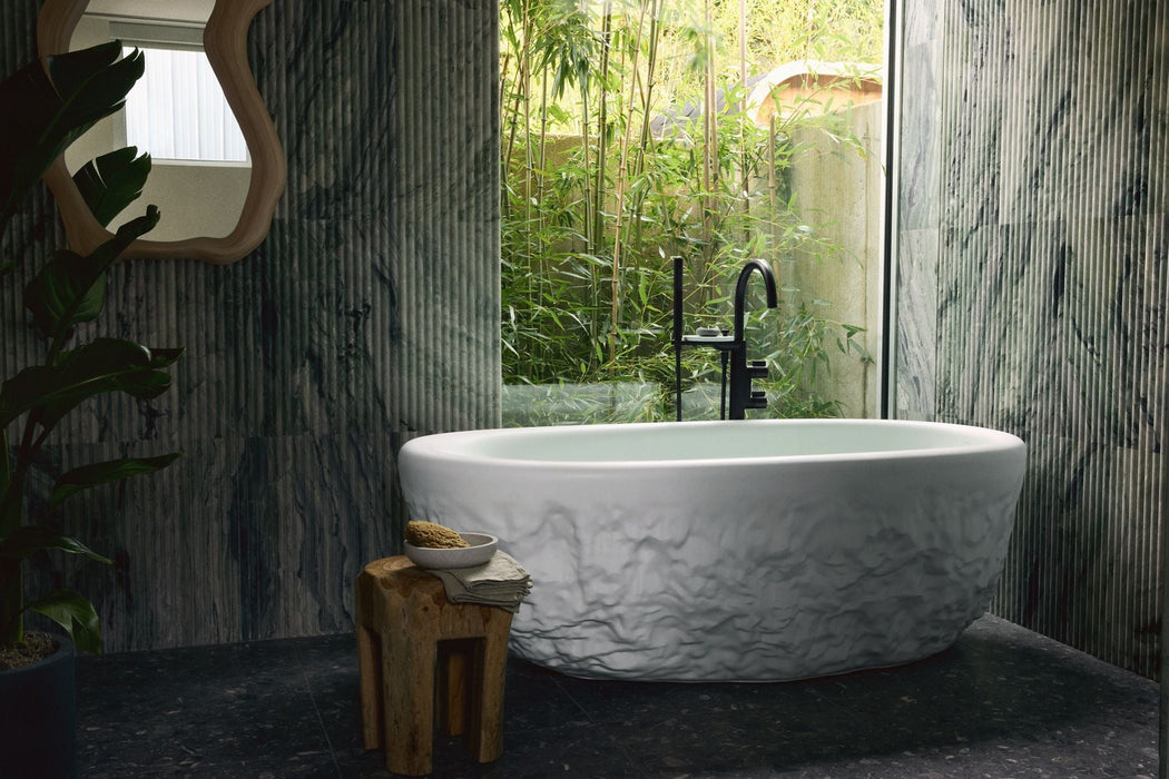 KOHLER Landshapes™ by Daniel Arsham 69-1/2" x 34-1/2" freestanding bath