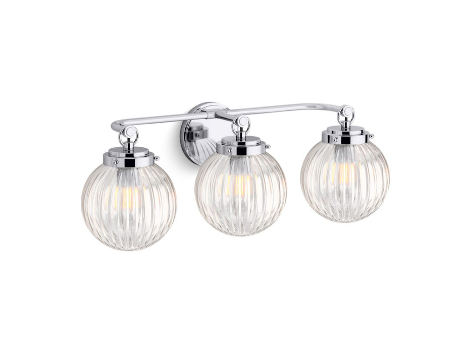 KOHLER K-32254-SC03 Embra by Studio McGee Three-light sconce, polished chrome - view 2
