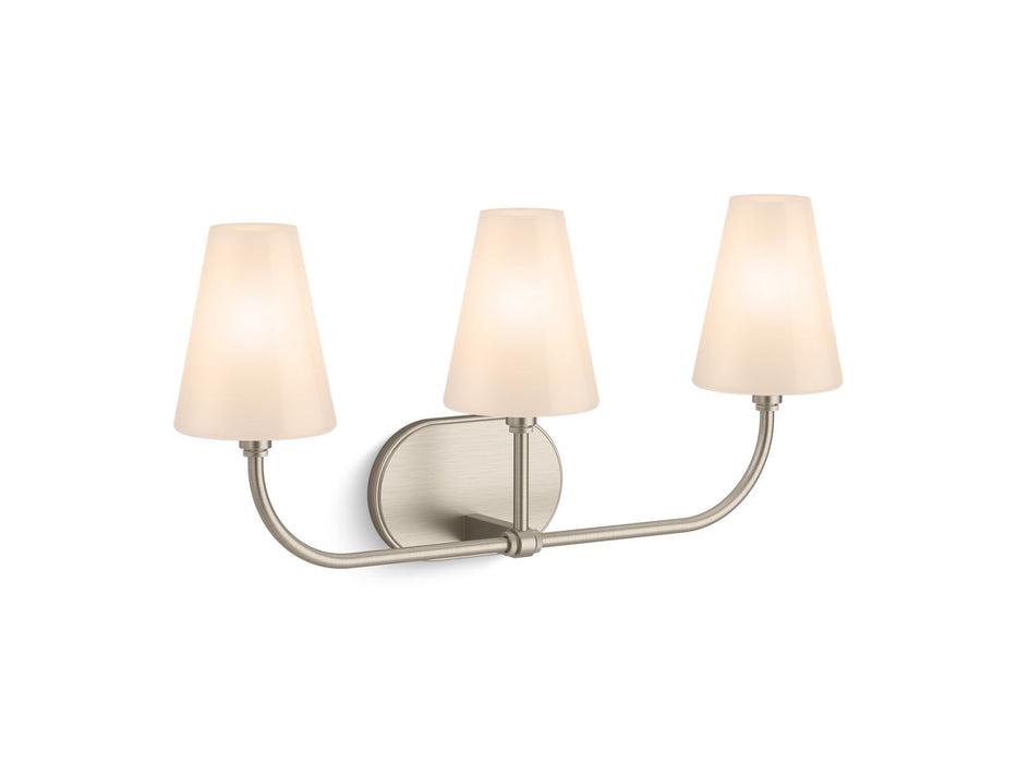 KOHLER K-32257-SC03 Kernen by Studio McGee Three-light sconce, brushed nickel - view 2