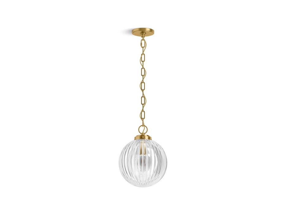 KOHLER K-32258-PE01 Embra by Studio McGee 10" pendant, brushed moderne brass