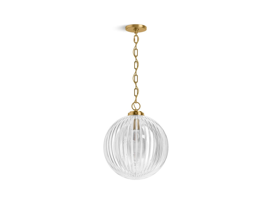 KOHLER K-32259-PE01 Embra by Studio McGee 14" pendant, brushed moderne brass