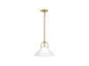 KOHLER K-32260-PE01 Kernen by Studio McGee 14" pendant, brushed moderne brass - view 2