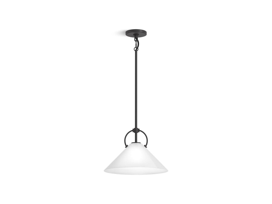 KOHLER K-32260-PE01 Kernen by Studio McGee 14" pendant, matte black - view 2