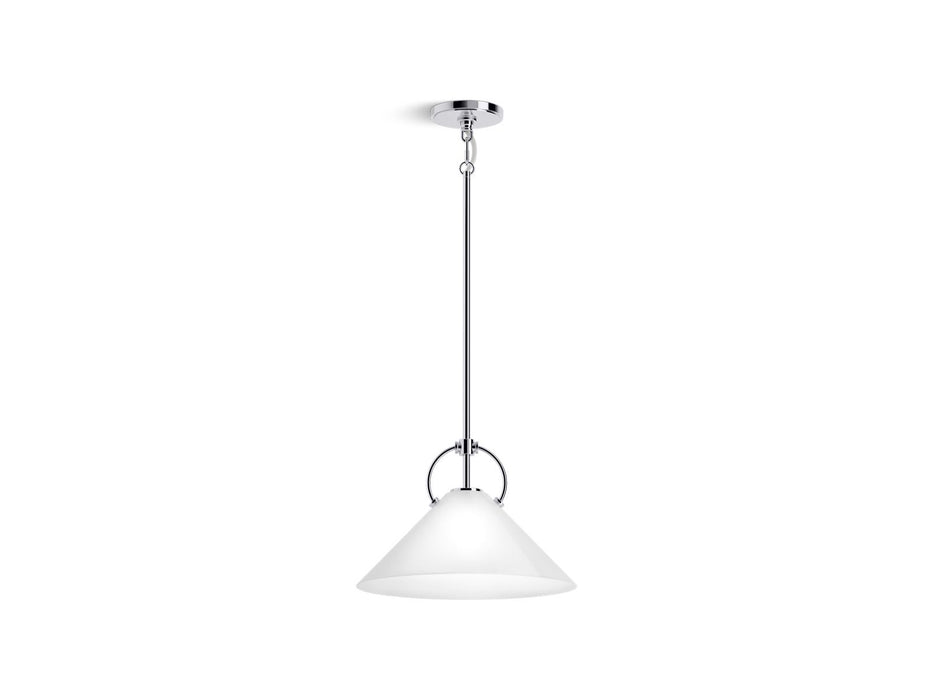 KOHLER K-32260-PE01 Kernen by Studio McGee 14" pendant, polished chrome - view 2