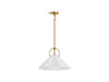 KOHLER K-32261-PE01 Kernen by Studio McGee 18" pendant, brushed moderne brass