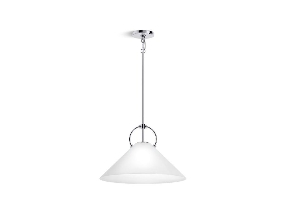 KOHLER K-32261-PE01 Kernen by Studio McGee 18" pendant, polished chrome - view 2