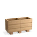 KOHLER K-32299 Landshapes™ by Daniel Arsham 60" Bathroom Vanity Cabinet, stratified oak