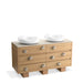 KOHLER K-32299 Landshapes™ by Daniel Arsham 60" Bathroom Vanity Cabinet, stratified oak - view 2