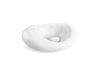 KOHLER K-32300-0 Landshapes™ by Daniel Arsham 21-1/2" Oval Vessel Bathroom Sink, No Overflow, white