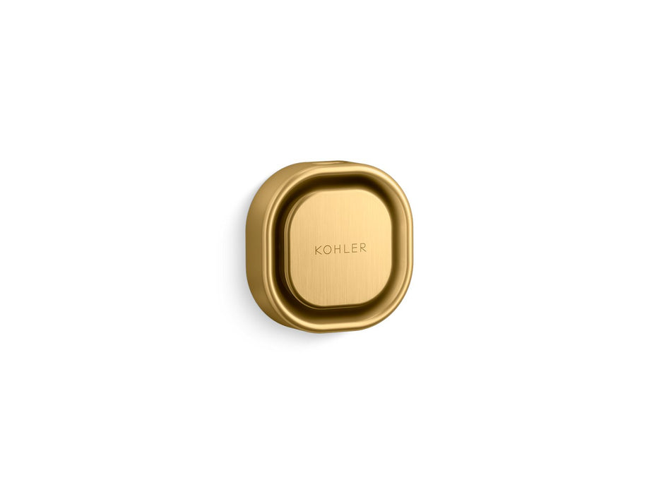 KOHLER K-32310 Invigoration Series Square Steam Head, vibrant brushed moderne brass
