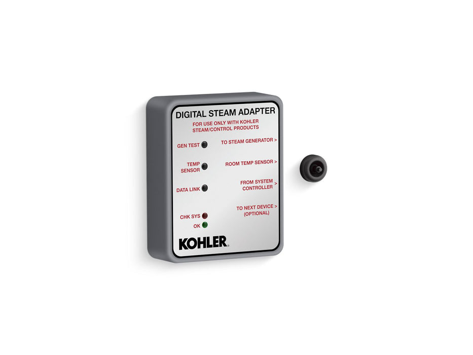 KOHLER K-32311 Invigoration Series Digital Steam Adapter, matte black