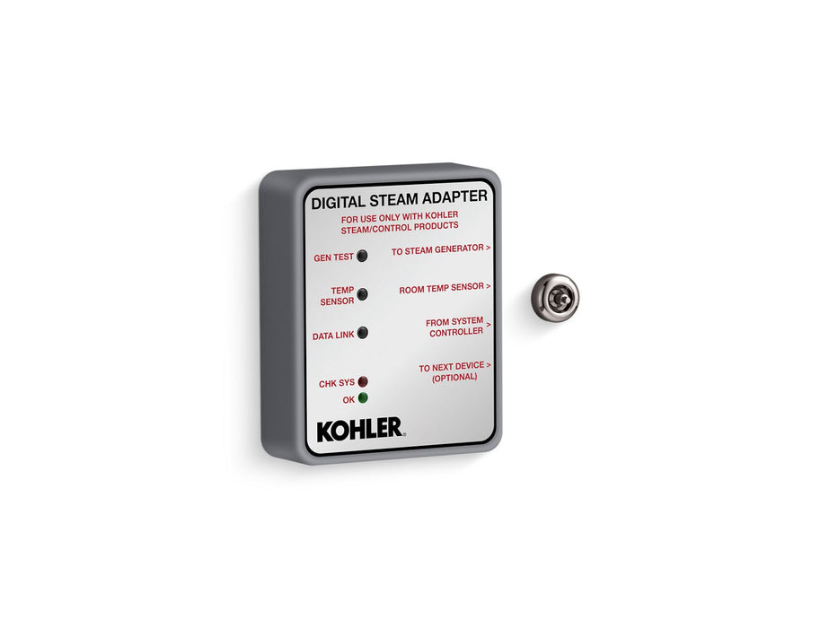 KOHLER K-32311 Invigoration Series Digital Steam Adapter, vibrant titanium