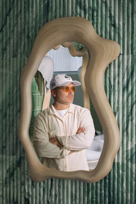 KOHLER K-32317 Landshapes™ by Daniel Arsham 27" x 39" Framed Mirror, stratified birch - view 2