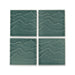 KOHLER K-32576 Landshapes™ by Daniel Arsham 4" x 4" Feature Tile Produced by the KOHLER WasteLAB, deep teal - view 4