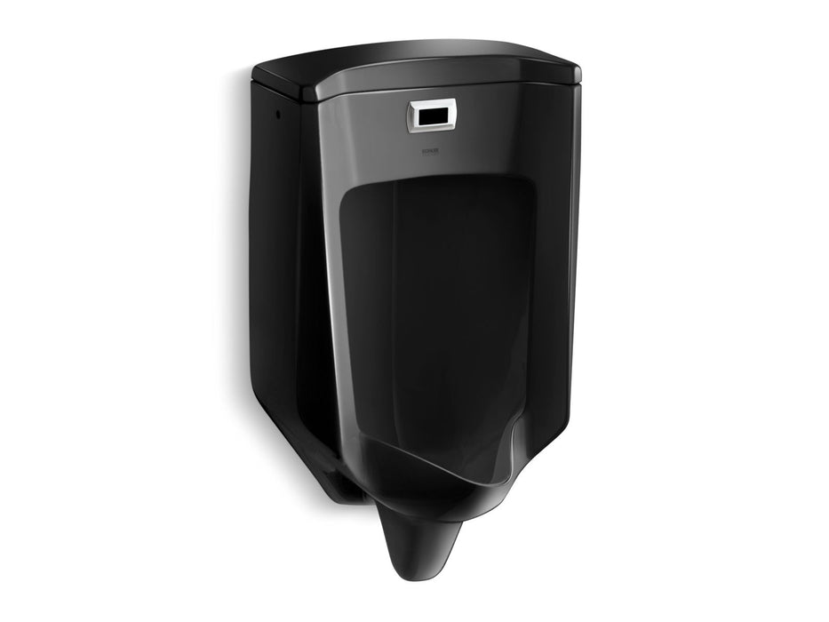 KOHLER K-32590 Bardon™ Wall-hung Rear-spud Touchless Urinal, 0.5 GPF, black black