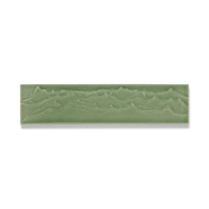 KOHLER K-32624 Landshapes™ by Daniel Arsham 3" x 12" Feature Tile Produced by the KOHLER WasteLAB, dark celadon