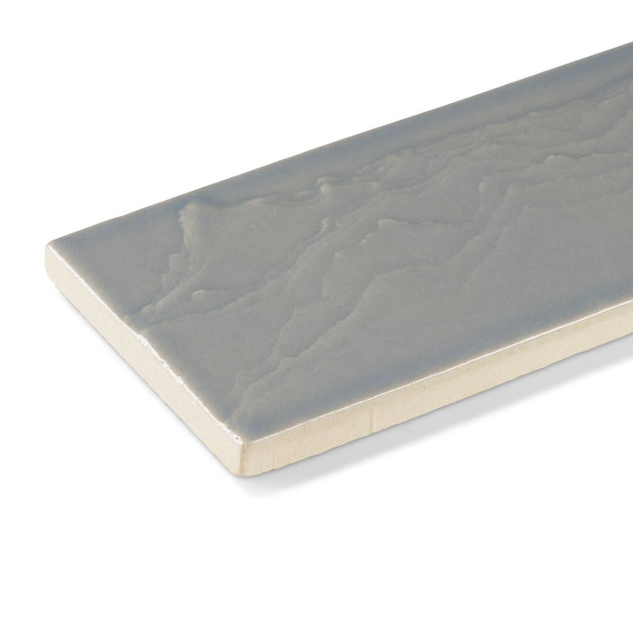 KOHLER K-32624 Landshapes™ by Daniel Arsham 3" x 12" Feature Tile Produced by the KOHLER WasteLAB, light blue grey - view 3